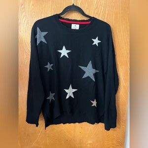 Sundry cashmere blend Crew Neck Sweater with Star Design 2(M)